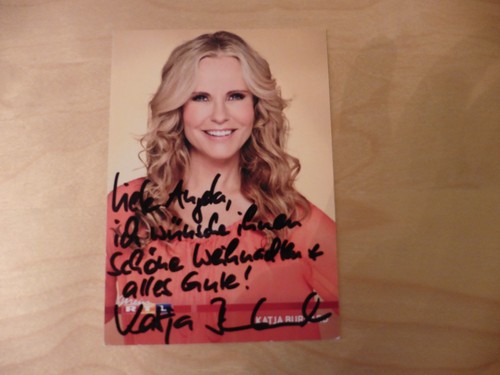 Katja burkard autogrammkarte - katja,