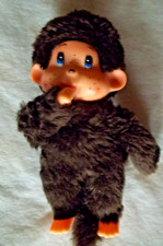 Monchichi mit weißem Nuckeldaumen 17 cm ohne Kleidung