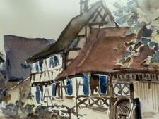 Aquarell Fachwerkhaus