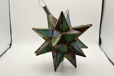 Laterne orientalisch, Vintage aus Marokko aus Glas - 30 cm -