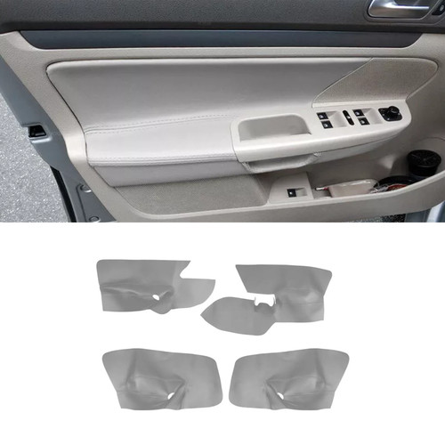 4pcs grau farbe leder auto - 4pcs,