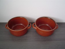 Suppentassen oder Müslischalen Set 2 tlg. - Keramik - braunmeliert - je 400 ml