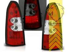LED Rückleuchten Heckleuchten für Opel Astra G Caravan rot weiss chrom
