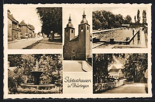 Ansichtskarte ichtershausen - ansichtskarte, /