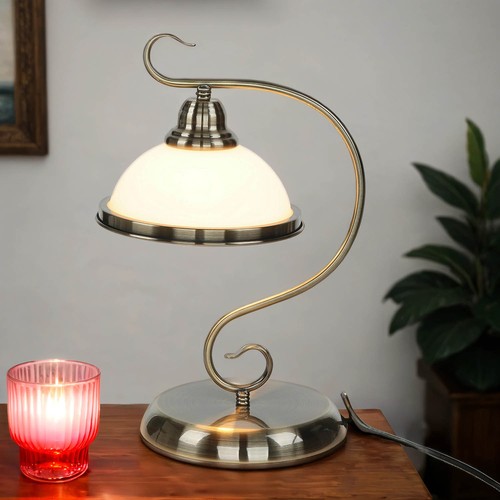 Tischlampe glas schirm - glas,