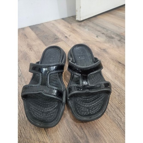 Crocs cleo black glossy double - crocs,