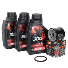 Ölwechselset für Yamaha MT-07 Öl K&N Ölfilter KN204 Dichtung Motul 300v 10w40 3l