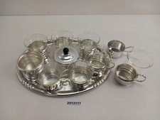 6x Teegläser mit Einsatz