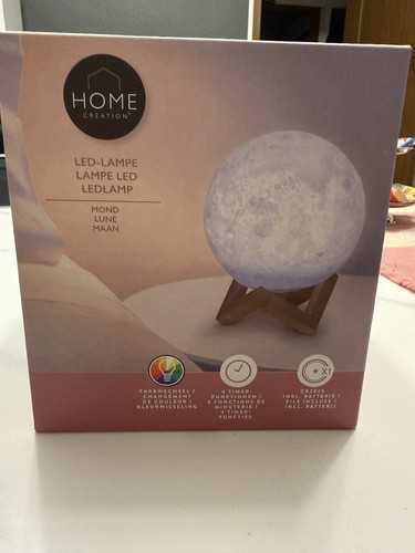 Led mond lampe nachtlicht - lampe, 3d
