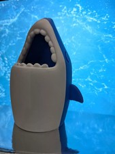 🦈 3D Hai Stifthalter - Schreibtisch Organizer blau/weiß oder schwarz/weiß