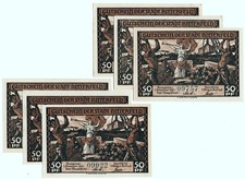 ?BITTERFELD ⚒ Braunkohle-Bergbau ⚒ Brikettproduktion ⚒ Notgeld-SERIE