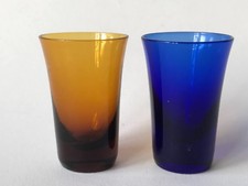 2 Schnapsgläser Buntglas