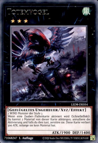 Yugioh led8 de054 totemvogel - led8-de054,