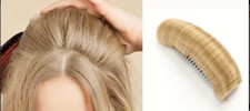 Volumen Haarspange Kunsthaarkamm Haarpolsterung Haarteil Frisur Hellblond Gold