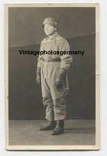 Z2715 Portrait LW Soldat Fallschirmjäger FJ Knochensack Stahlhelm Helm Porträt