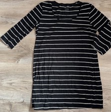Esmara Mama T-Shirt 3/4-Arm Umstandskleidung Schwarz Weiß gestreift Größe L