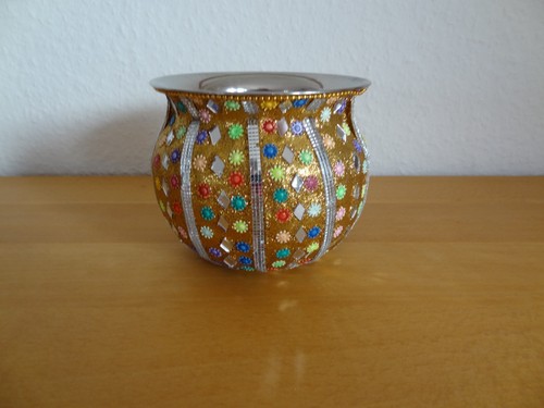 Handarbeit aus indien vase - aus,