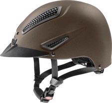 Uvex Reithelm perfexxion II braun mat verbesserte Belüftung neues Design Gr. S-M