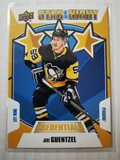 Jake Guentzel 2019/20 Credentials Star Of the Night Pittsburgh Penguins