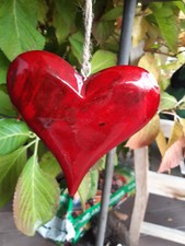 Herz aus Glas/Holz