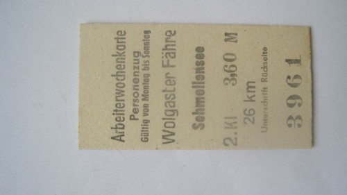 Ddr fahrkarte reichsbahn - ddr,