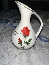 Antike Vase Goldrand Rosen