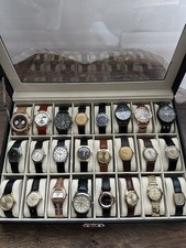 Konvolut Uhren Verschiedene Marken Quarz und Mechanisch Inklusive Koffer Neu