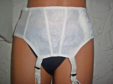 Edler Vintage Spitzen Hüfthalter Strapsgürtel weiß Gr. 74 Pin Up Girdle NEU (ü54