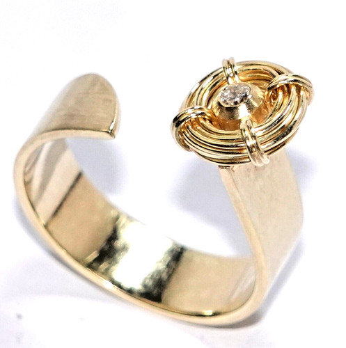 Ring gold diamant 05ct - ring, 0,05ct