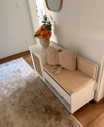 Sitzbank flurbank weiß beige - sitzbank,