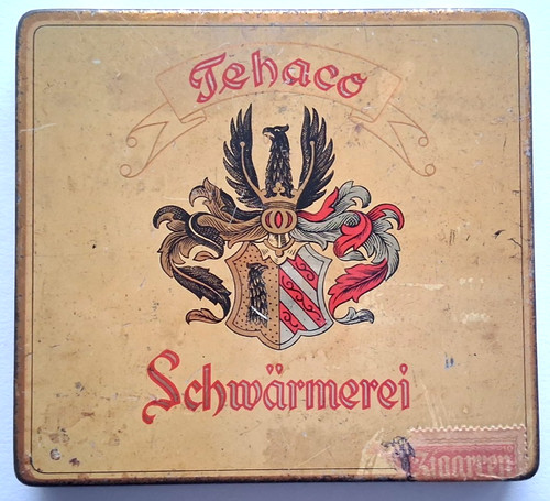 Antike zigarren blechdose - zigarren,