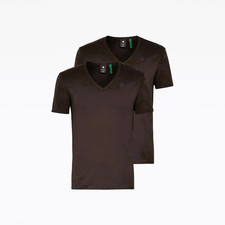 G-Star Raw Herren  T-Shirt, G-Star Doppelpack schwarz  V-Neck T-Shirt Herren.
