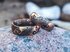 Trauringe Mokume Gane Gold 900