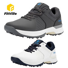 FitVille Herren Golfschuhe Sneaker Extra Weit Trainingsschuh Bequeme Gr.40-49
