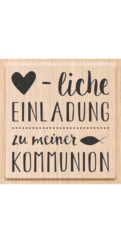 Heyda holzstempel einladung - heyda,