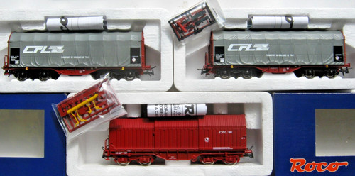 Roco cfl schiebeplanenwagen - roco,
