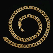 Halskette Gelb Gold 10mm