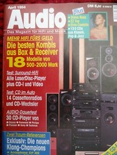 AUDIO 4/94,MAGNEPAN MG 20,MAC AUDIO MTR 500 C,SONY XR U 300 RDS,CDX U 404,STEREO