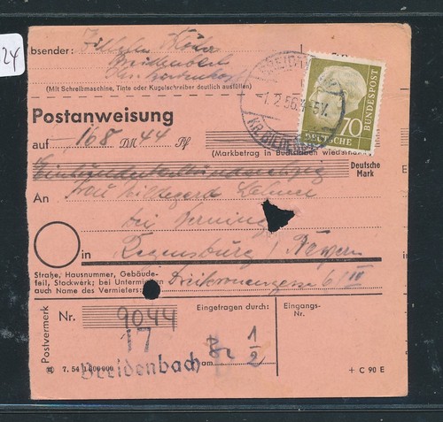 117324 heuß postanweisung - heuß,