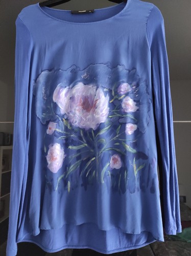 Seidenshirt langarm m - langarm,