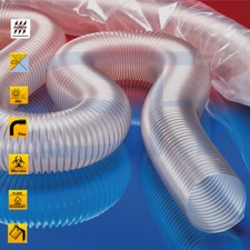 Absaugschlauch Spiralschlauch Förderschlauch Flexschlauch antistatisch Meterware