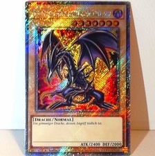 Yugioh Karte Rotäugiger Schwarzer Drache V2 Platinum Secret Rare RA04-DE109 DE 