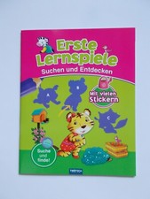 Erste Lernspiele Suchen und Entdecken mit vielen Stickern ca. A4 32 Seiten + 2
