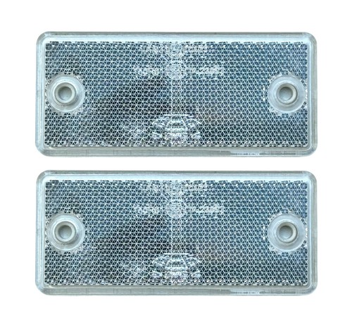 Weiß rückstrahler - 2x,