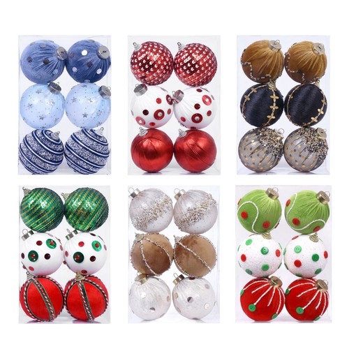 Box 8cm plush ball - 1, christmas