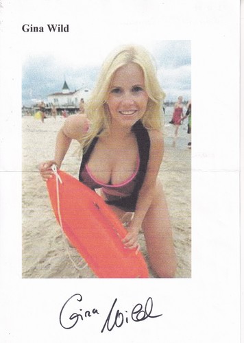 Autogramm gina wild - gina,