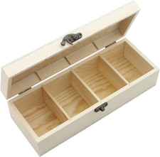 Karteikasten Holz mit Deckel