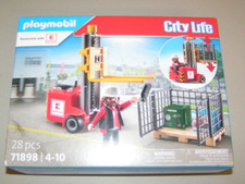PLAYMOBIL 71898 - City Life Kaufland Lager - Gabelstapler Gitterbox Holzpalette