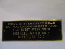 Typenschild Harley davidson WL