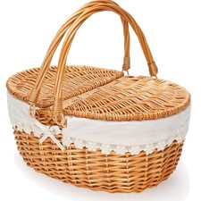 Weiden-Picknickkorb mit